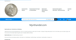 Desktop Screenshot of mynthandel.com