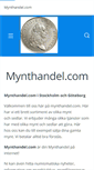 Mobile Screenshot of mynthandel.com
