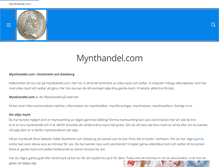 Tablet Screenshot of mynthandel.com